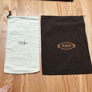 Designer dust bags in various sizes in amazing condition. 9 in total